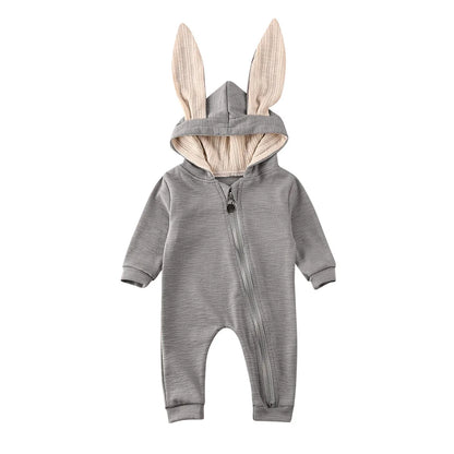 Girl's & Boy's Easter Bunny Hooded Rabbit Ears Jumpsuits