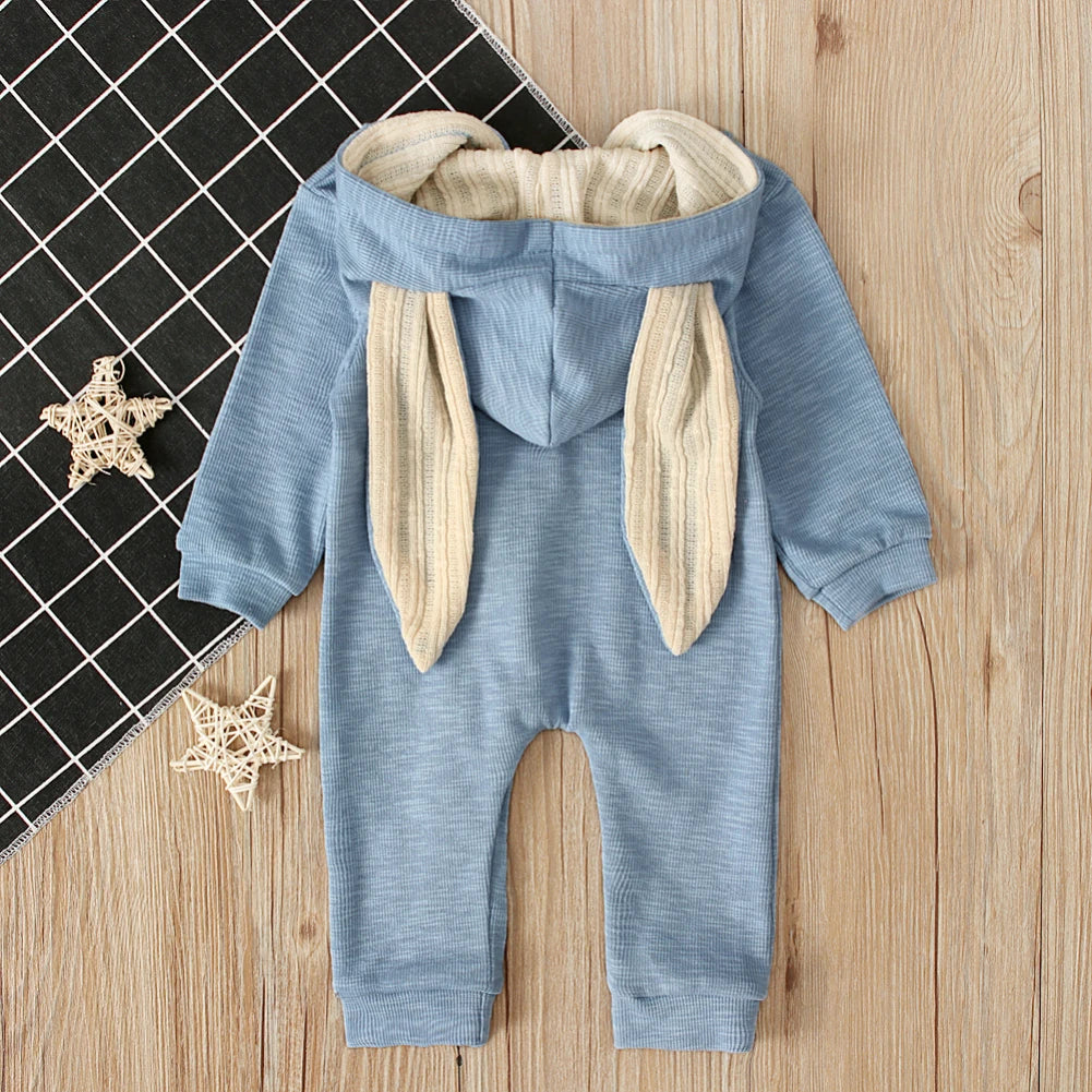 Girl's & Boy's Easter Bunny Hooded Rabbit Ears Jumpsuits