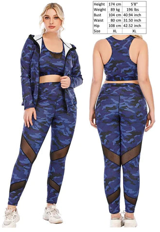 2 or 3 Piece Activewear Sets for Yoga, Gym, Workout, Fitness