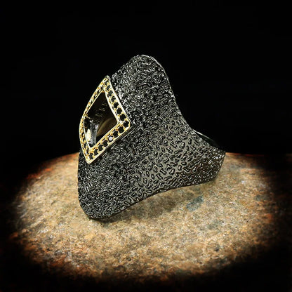 Men's Rings Black Zircon Rings