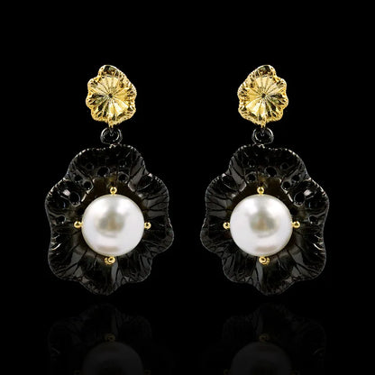 Baroque Freshwater Pearl Flower Earrings Belongs To