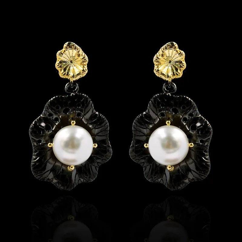 Baroque Freshwater Pearl Flower Earrings Belongs To