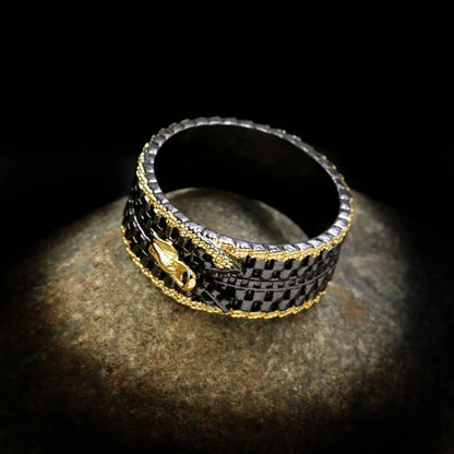 Black & Gold Series Zipper Ring