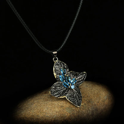 Starfish Necklaces Blue Zircon Chain