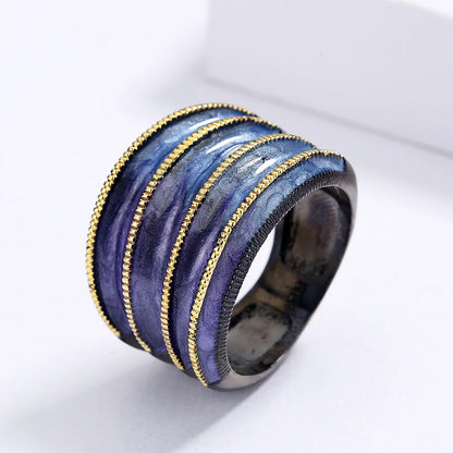 Stacked Rings Multilayer Enamel Rings