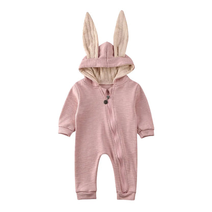 Girl's & Boy's Easter Bunny Hooded Rabbit Ears Jumpsuits