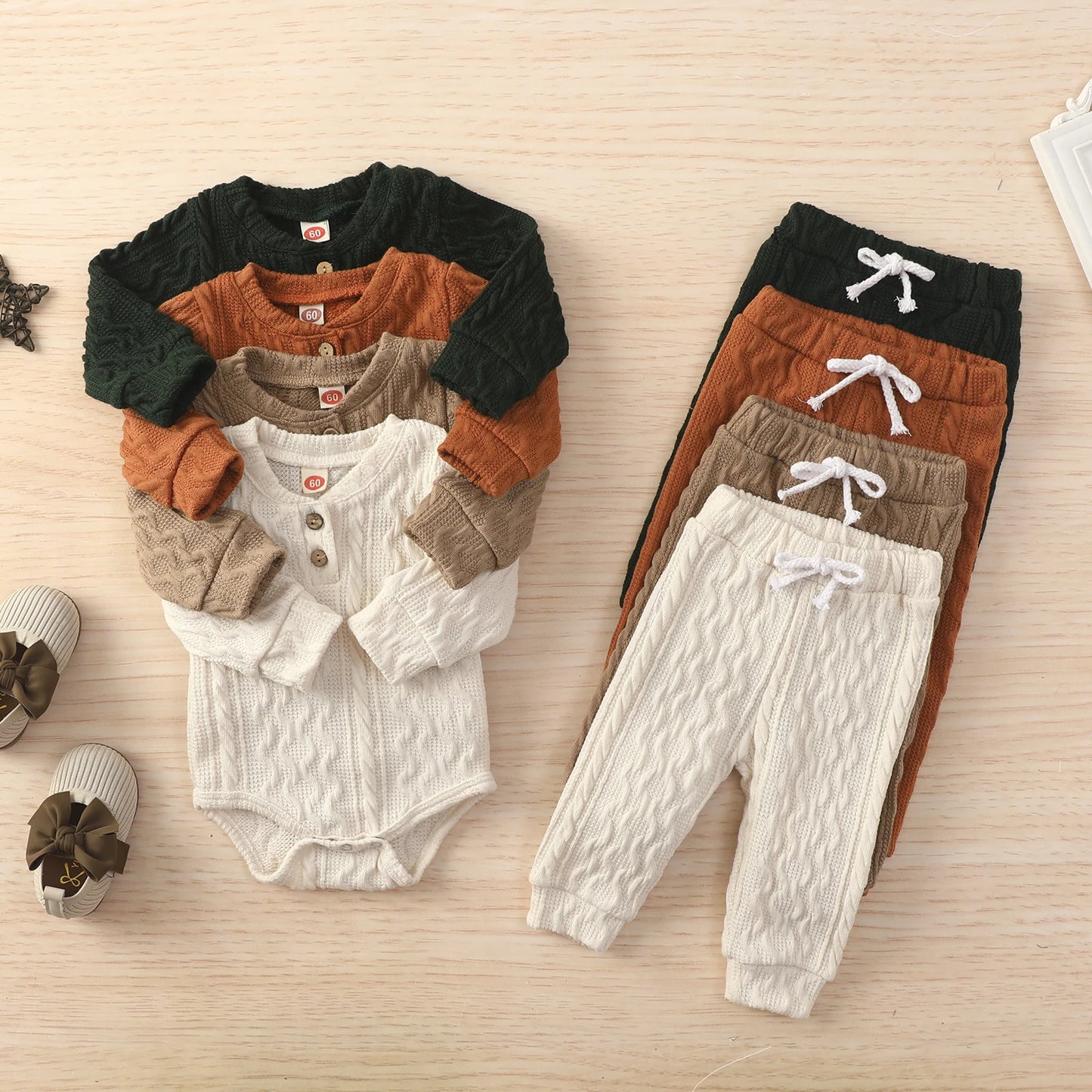 2-piece Fall Sets! Boy's & Girl's Knit Sweater & Pants Outfits