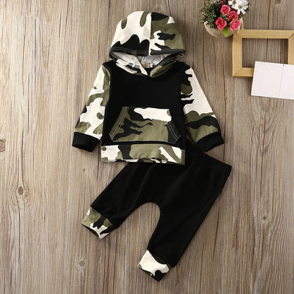 2-Piece Fall Outfits! Boy’s Long Sleeve Hoodies & Pants Sets