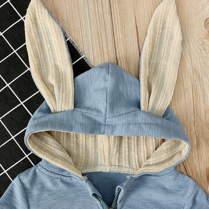 Girl's & Boy's Easter Bunny Hooded Rabbit Ears Jumpsuits