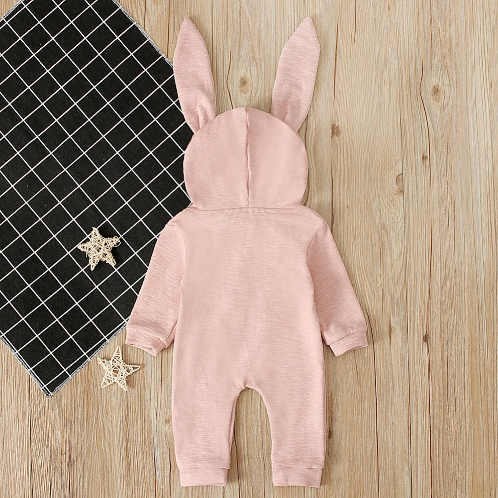 Girl's & Boy's Easter Bunny Hooded Rabbit Ears Jumpsuits