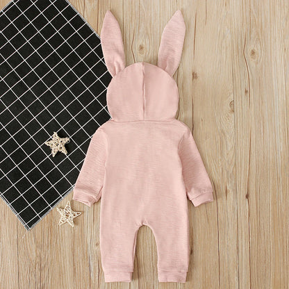 Girl's & Boy's Easter Bunny Hooded Rabbit Ears Jumpsuits