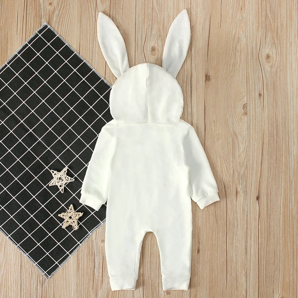 Girl's & Boy's Easter Bunny Hooded Rabbit Ears Jumpsuits