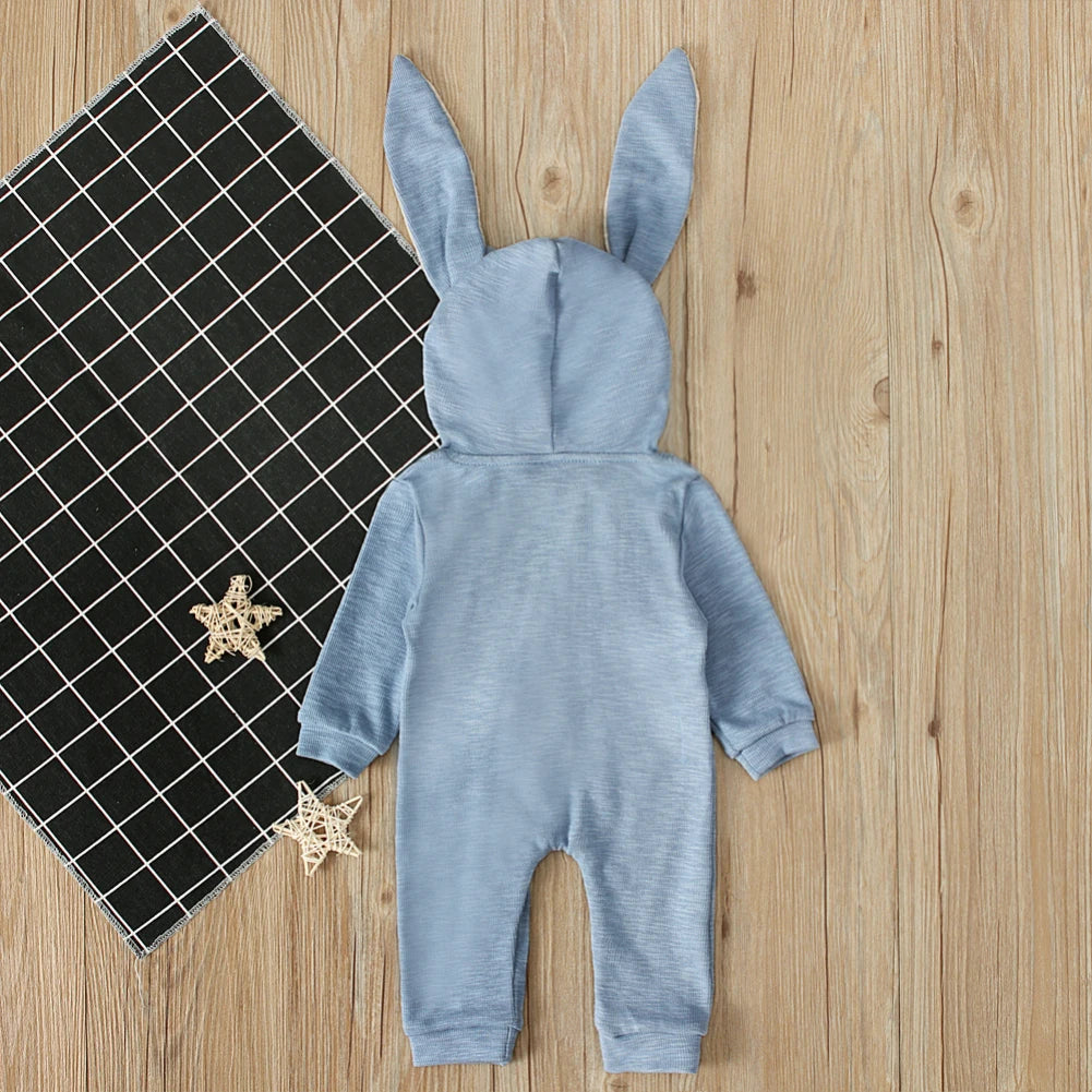 Girl's & Boy's Easter Bunny Hooded Rabbit Ears Jumpsuits