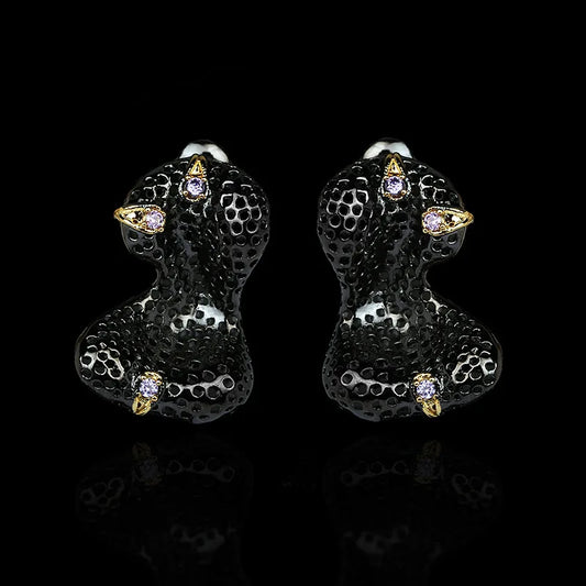 Black & Gold Style Earrings Wild Earrings