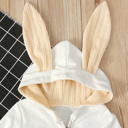 Girl's & Boy's Easter Bunny Hooded Rabbit Ears Jumpsuits