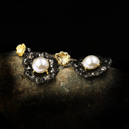 Baroque Freshwater Pearl Flower Earrings Belongs To