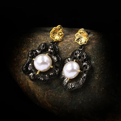 Baroque Freshwater Pearl Flower Earrings Belongs To