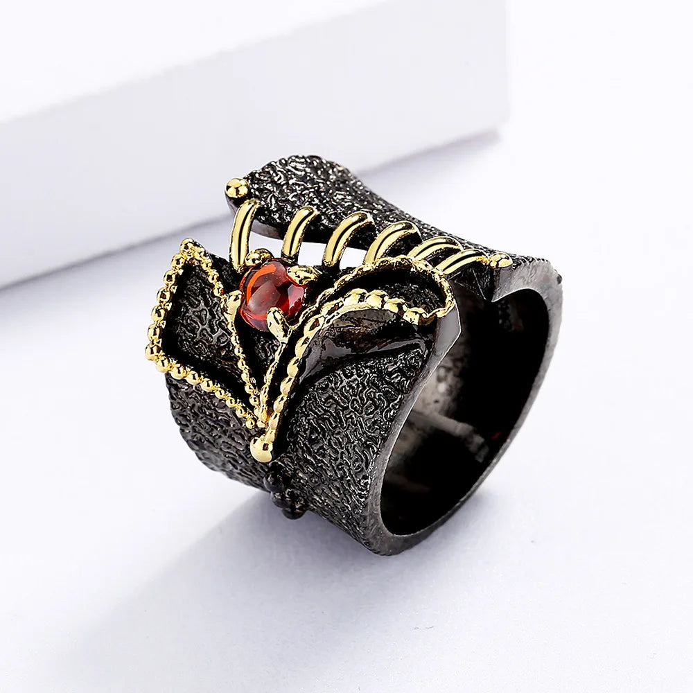 Rings Alloy Red Zircon Rings