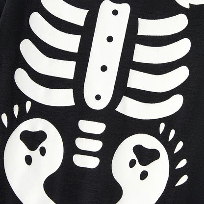 Family Matching! Skeleton Halloween Pajamas Sets