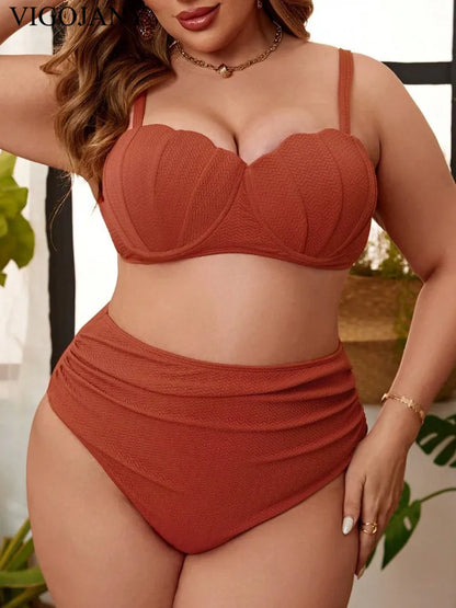 2 Piece PLUS Bikini Swimsuit