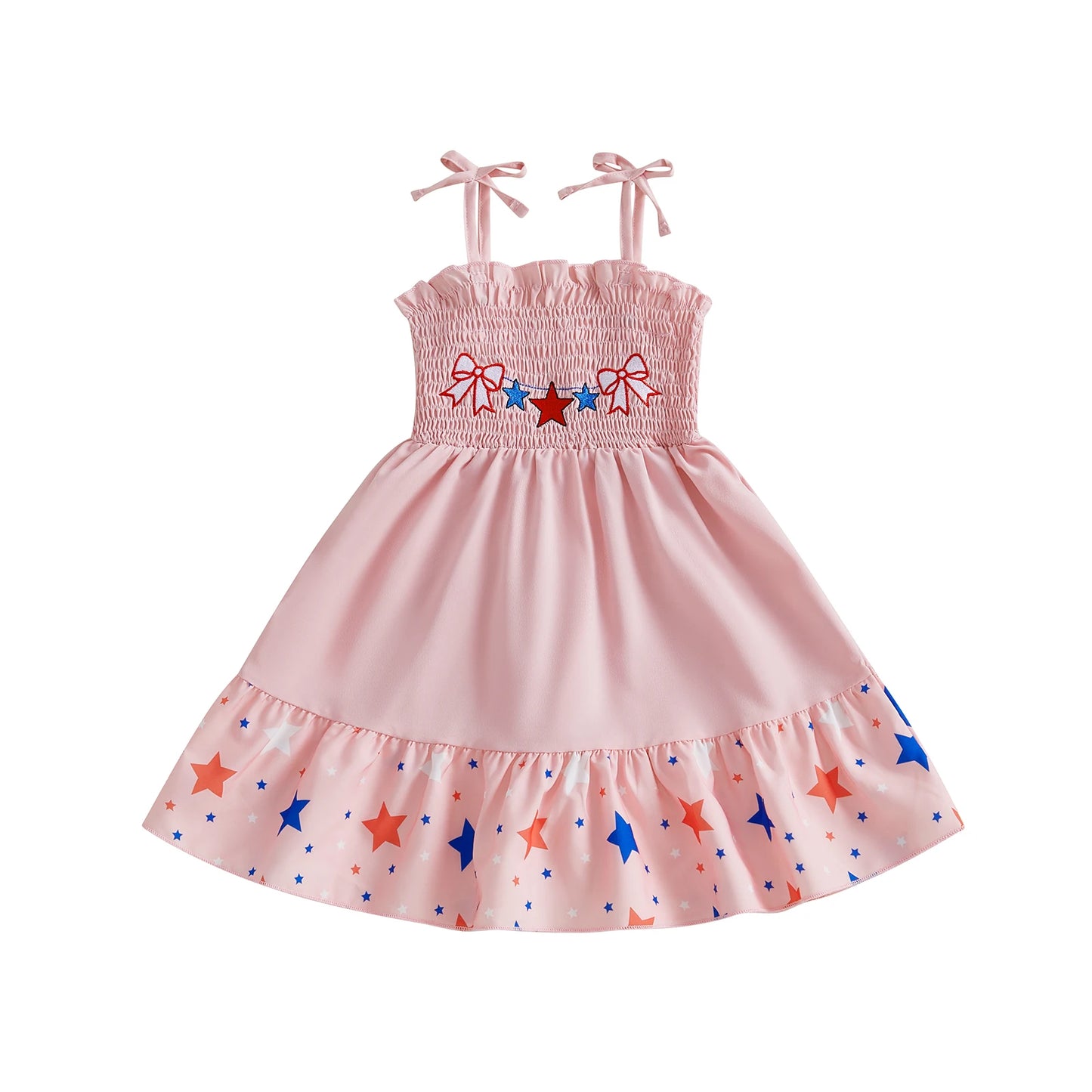 Girl's Sleeveless 4th of July Tank Dress