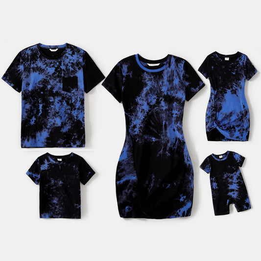 Family Matching! Tie-Dye Twist Knot Dresses, Rompers & T-shirts