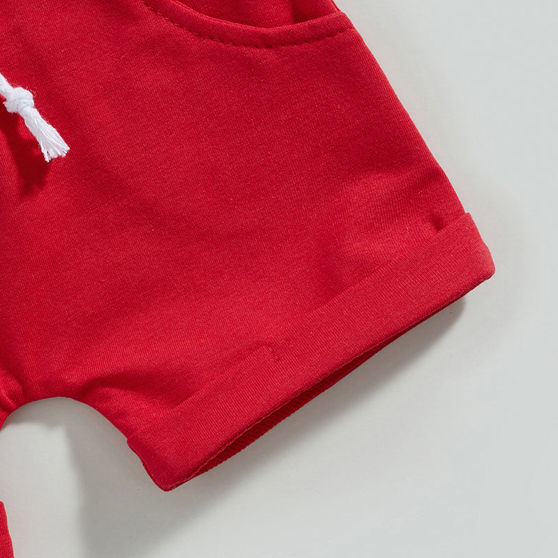 Boy's 2-Piece Independence Day USA America T-Shirt & Shorts Sets