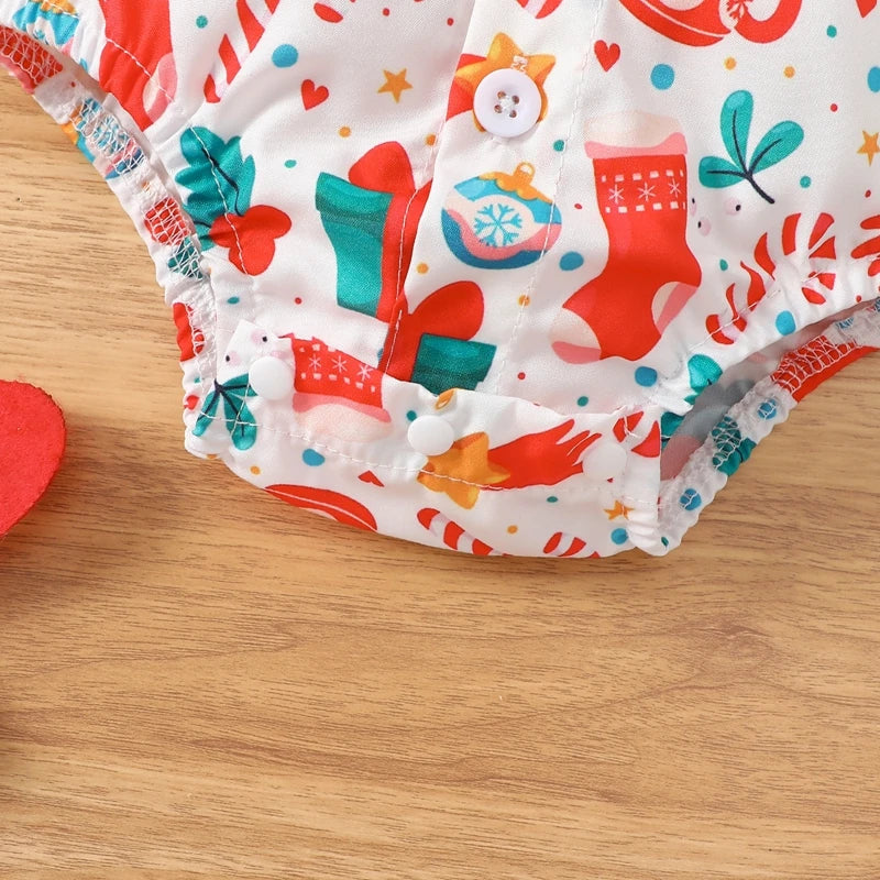 2-Piece Christmas Outfits! Boy’s Short Sleeve Onesies, Shorts, Bib Overalls & Bow-Tie Sets