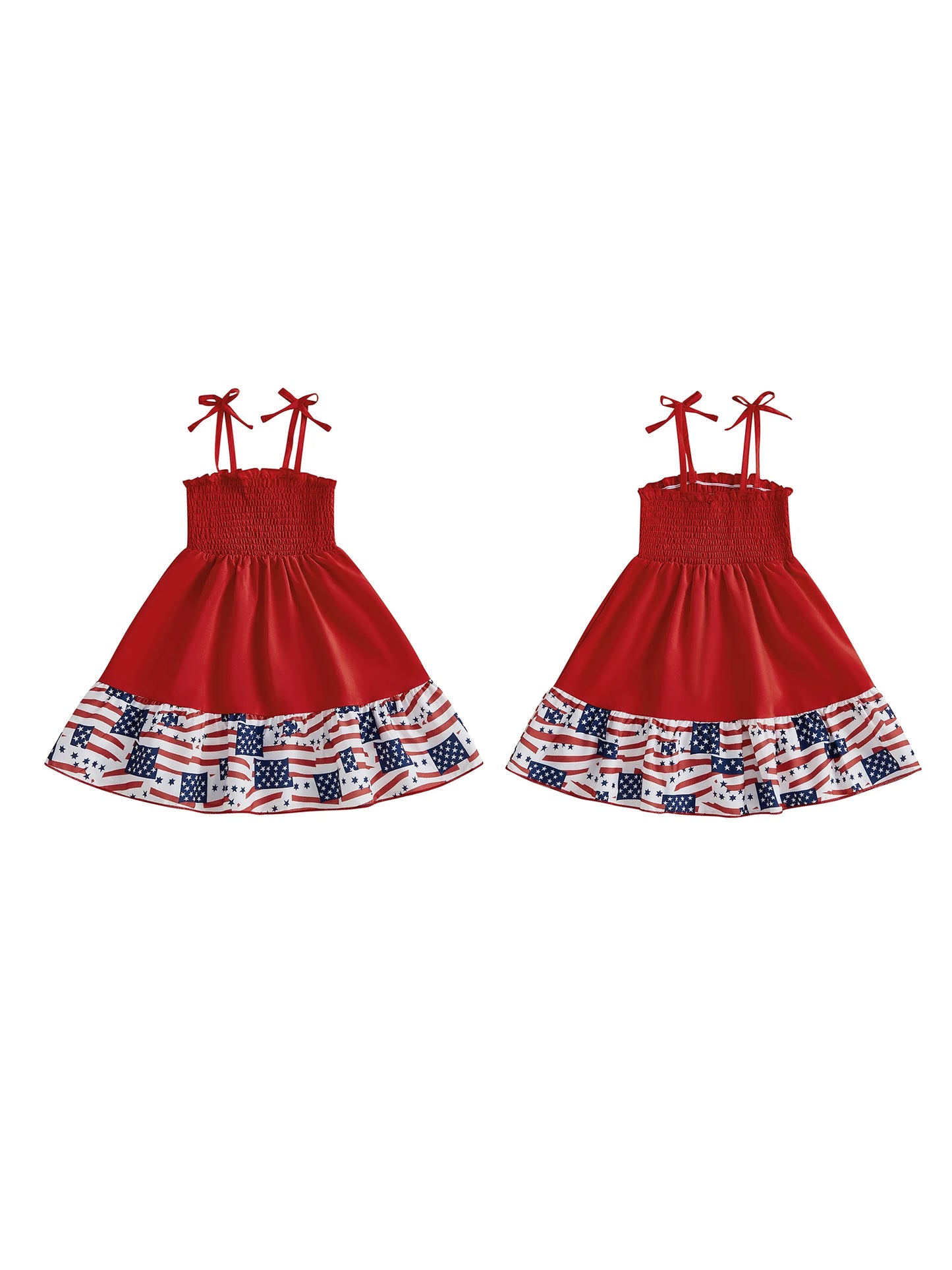 Girl's Sleeveless 4th of July Tank Dress