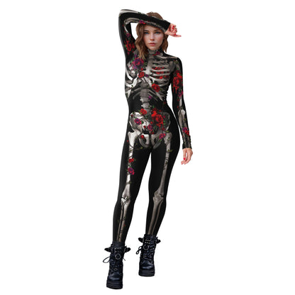 Skeleton Bodysuits! Full Adult One Piece Day of The Dead, Halloween, Costume Party, Cosplay