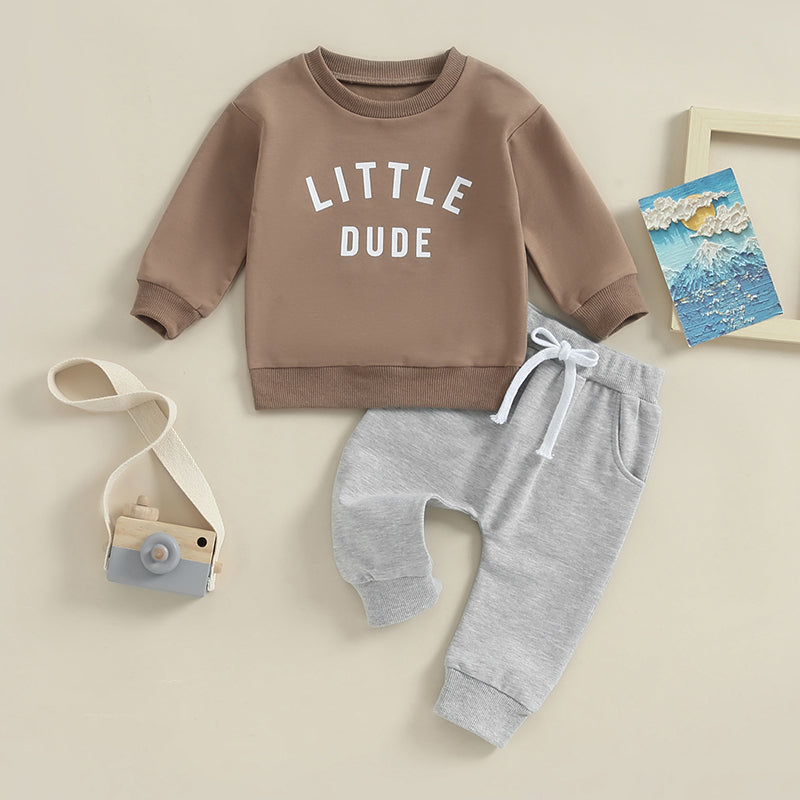 2-Piece Fall Outfits! Boy’s "Mr. Steal Your Snacks" Sweatshirt & Pants Sets