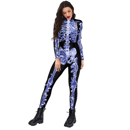 Skeleton Bodysuits! Full Adult One Piece Day of The Dead, Halloween, Costume Party, Cosplay