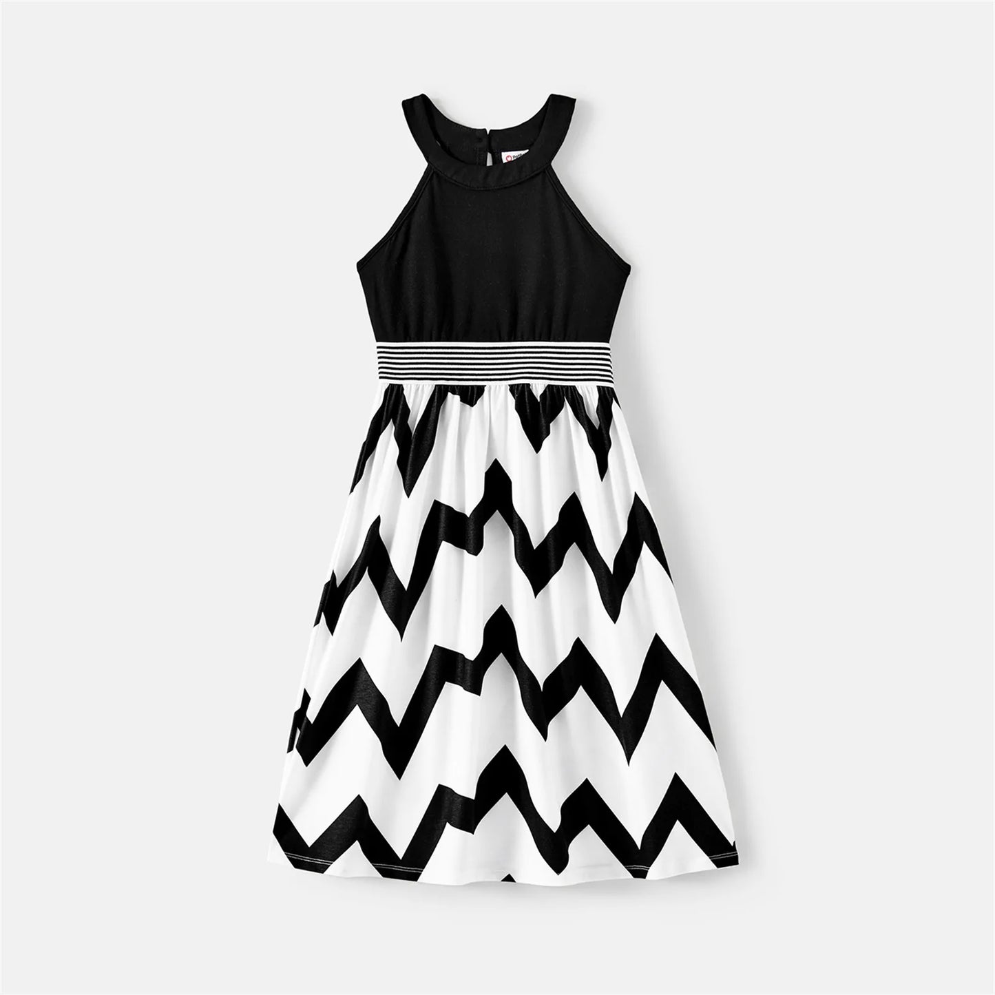 Family Matching! Chevron Striped Halter Dresses, Rompers & T-shirts