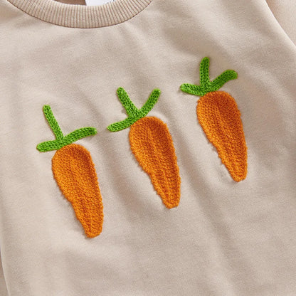 Boy's Easter Sweatshirt & Carrot Pants Sets