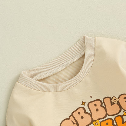 Girl's & Boy's Thanksgiving *Gobble* Sweatshirt Onesies