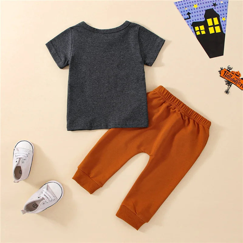 2-piece Halloween Sets! Boy's *If You Got It, Haunt It* Ghost Fall T-Shirt & Sweatpants Outfits