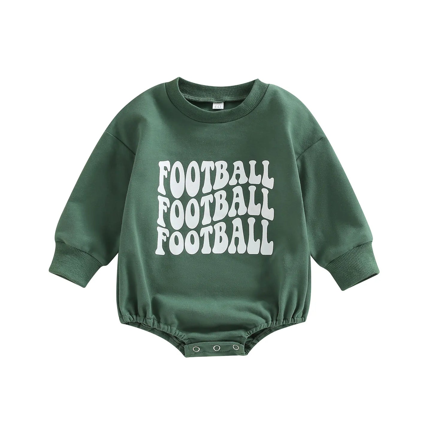 Boy's & Girl's Football Sweatshirt Rompers "Game Day"