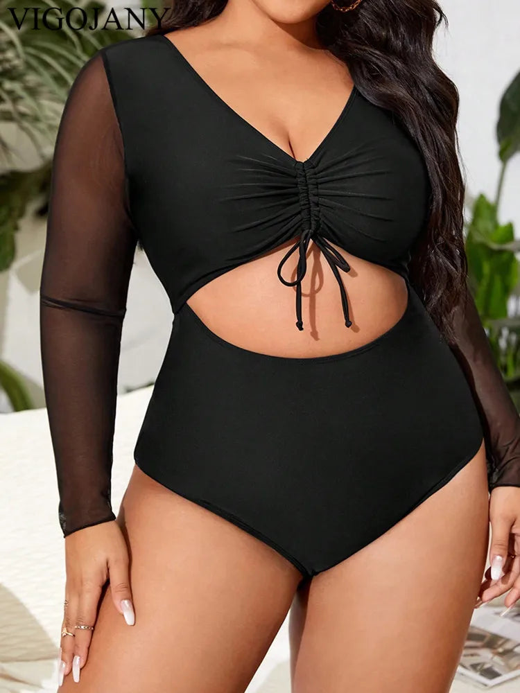 Long Sleeve One Piece Swimwear