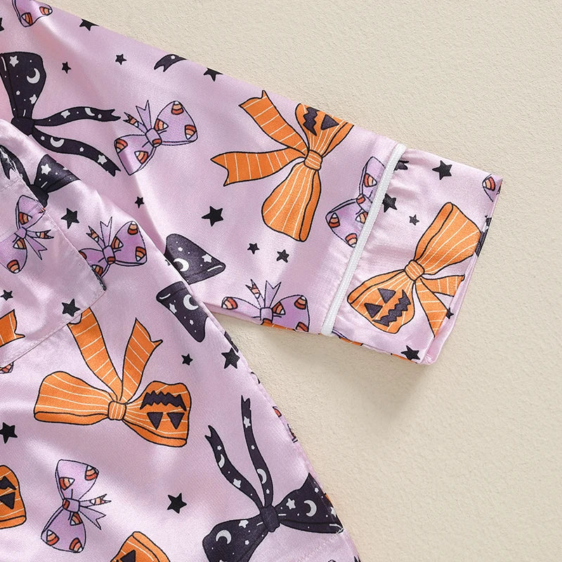 Halloween Pajamas! Girl’s Long Sleeve Pajama Sets