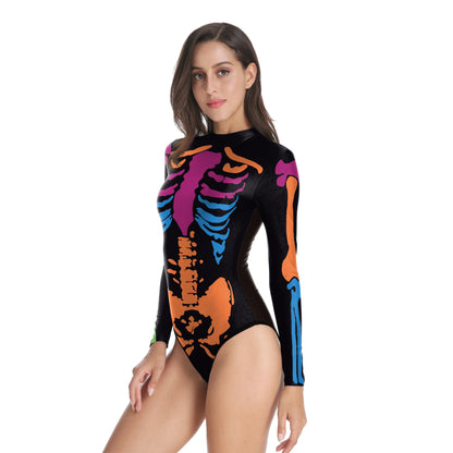 Skeleton Bodysuits! One Piece Day of The Dead, Halloween, Costume Party, Cosplay