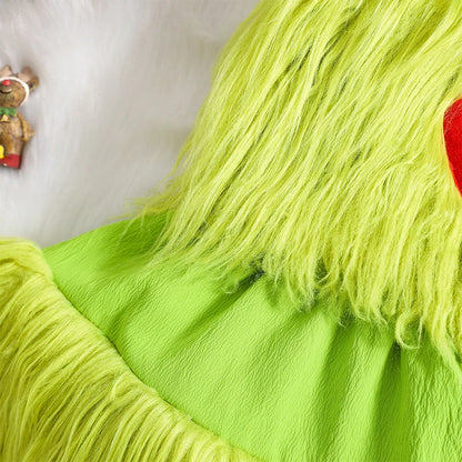 Girl's Fuzzy Christmas Rompers