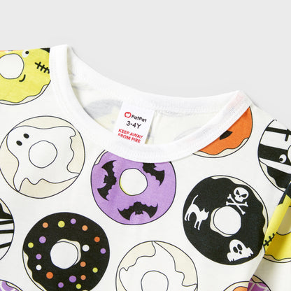 Family Matching! Spooky Halloween Donuts Pajamas Sets