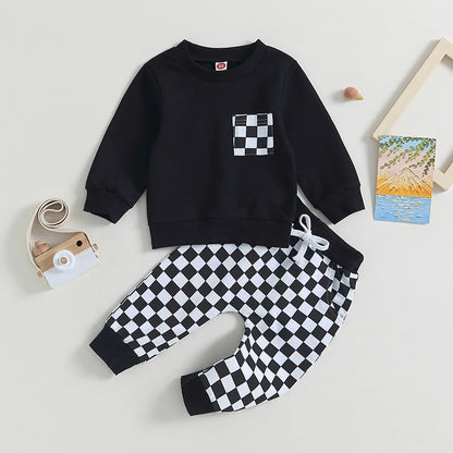 2-Piece Fall Outfits! Girl’s & Boy’s Long Sleeve Sweatshirt & Pants Sets