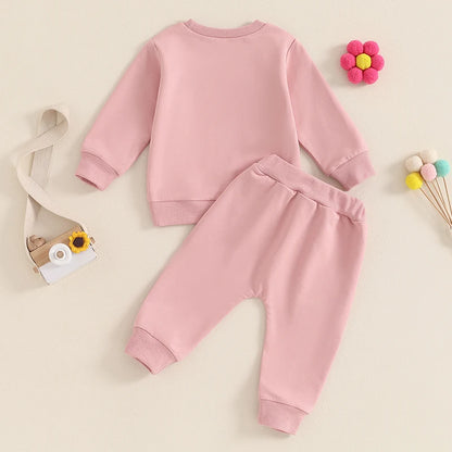 2-Piece Fall Outfits! Girl’s "Miss Steal Your Snacks" Sweatshirt & Pants Sets