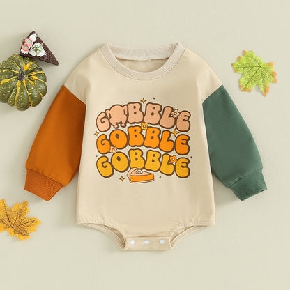 Girl's & Boy's Thanksgiving *Gobble* Sweatshirt Onesies