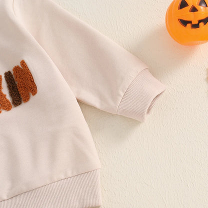 2-Piece Fall Outfits! Boy's & Girl's "Hello Pumpkin" Halloween & Thanksgiving Sweatshirt & Pants Sets