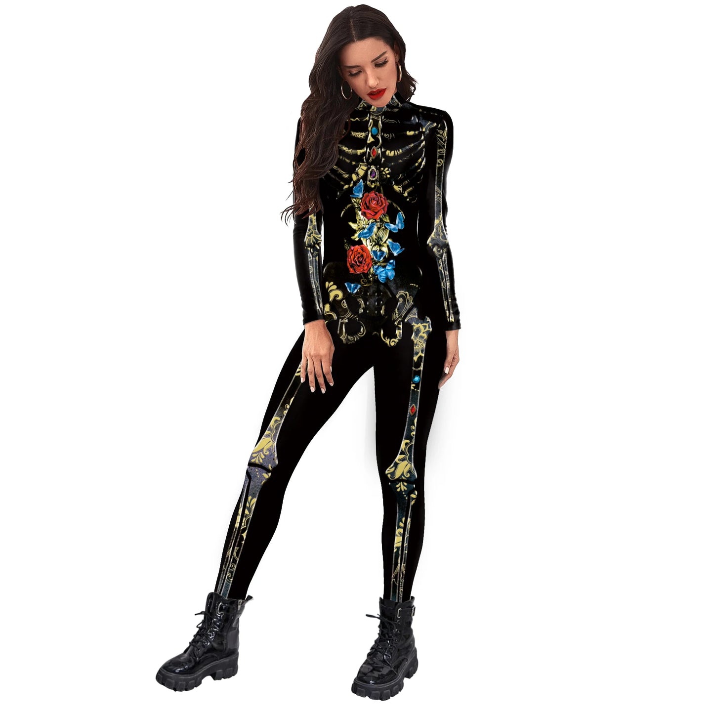 Skeleton Bodysuits! Full One Piece Halloween, Day of The Dead, Cosplay, Party Costumes