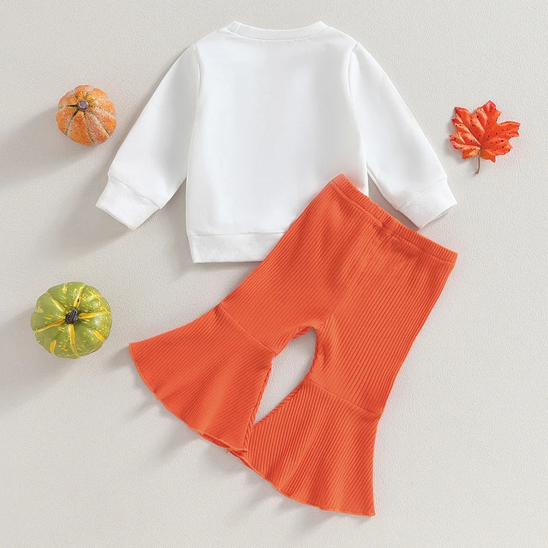 2-Piece Halloween Outfits! Girl’s Long Sleeve Sweatshirt & Pants Sets