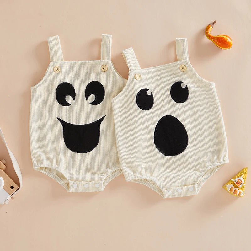 Halloween Outfits! Boy’s & Girl’s Embroidered Rompers & Bib Overalls