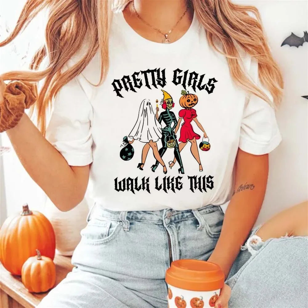 Halloween Tees! Womens Spooky Graphic T-Shirts